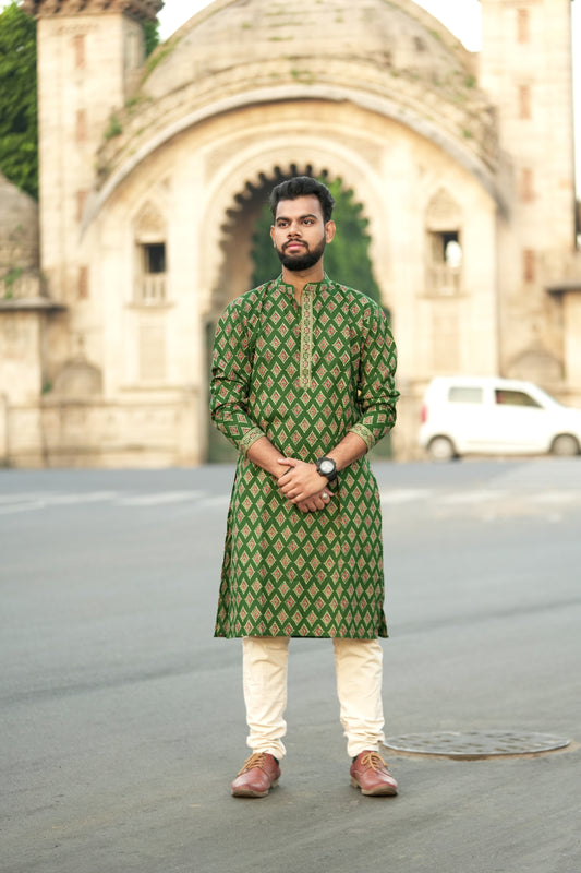 KajuKatri Blockprint Kurta